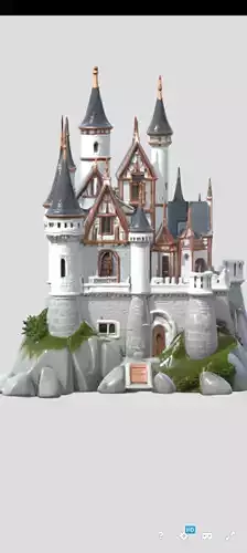Realistic Castle 3d model