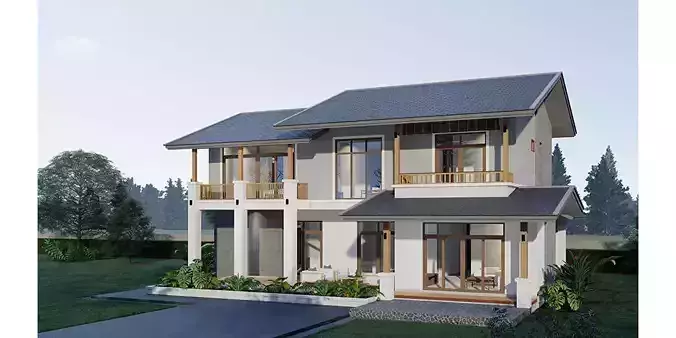 Local-style House  3D print model