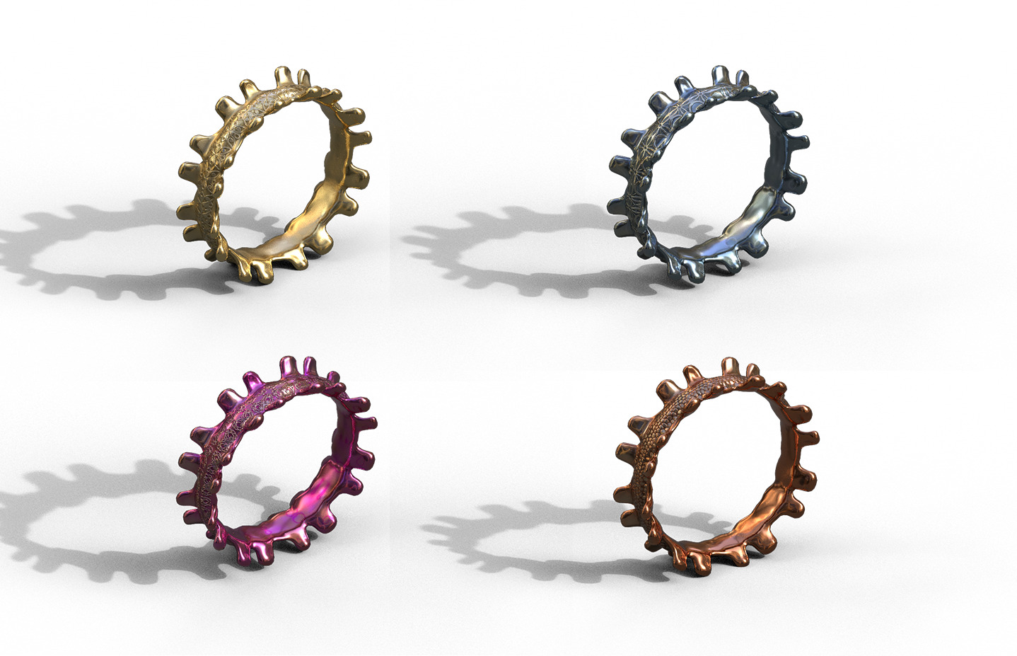 High-Quality 3D Ring Model Pack 34 Low-poly 3D model_7