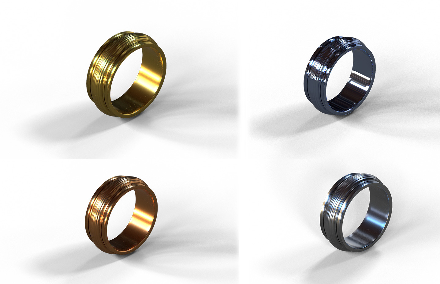 High-Quality 3D Ring Model Pack 34 Low-poly 3D model_31
