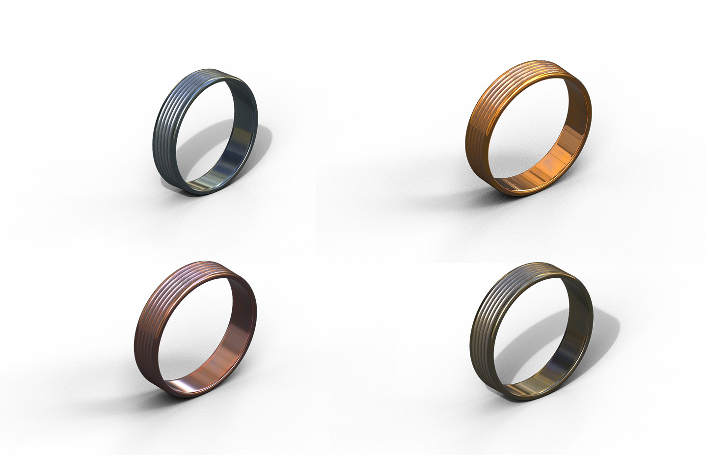 High-Quality 3D Ring Model Pack 34 Low-poly 3D model_33