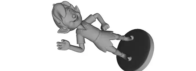 444  Elf  Full Body Ivory Figurine