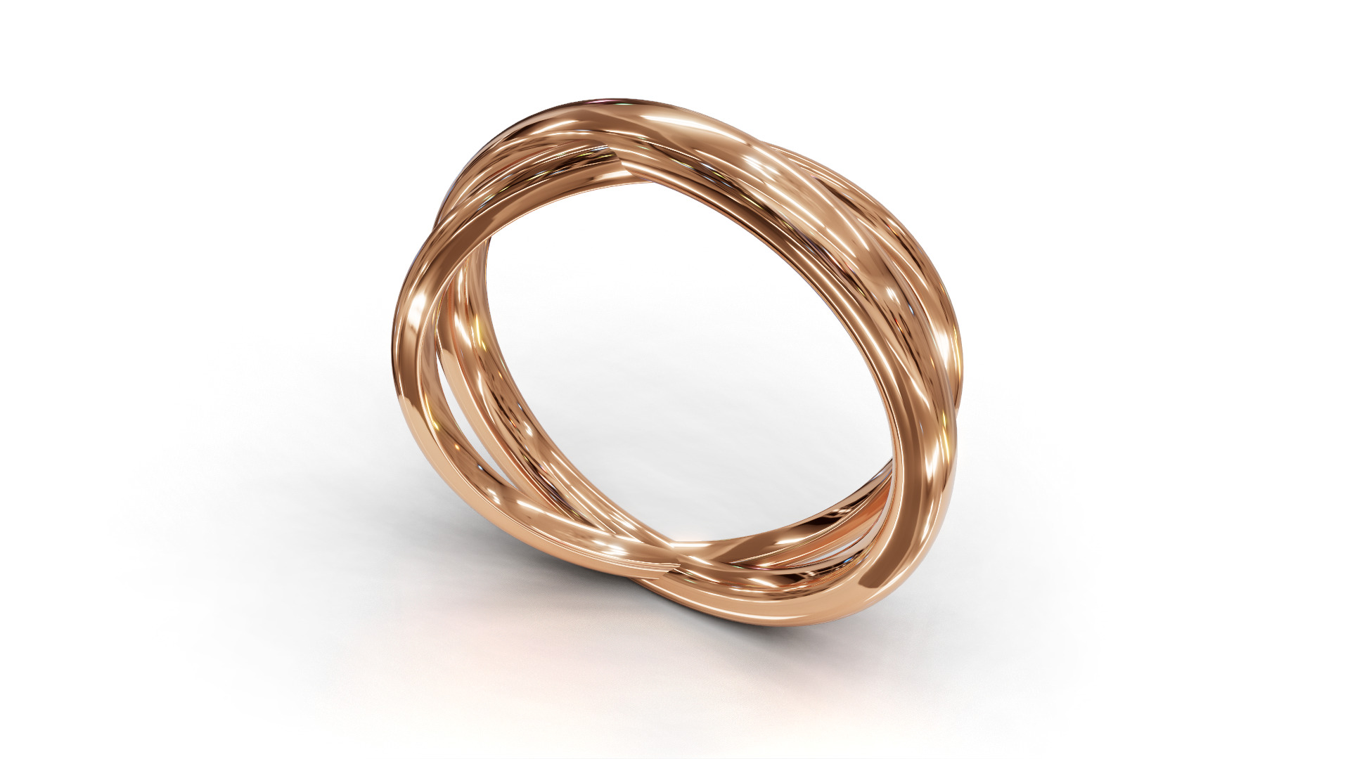 Criss cross ring 1 3D print model_2