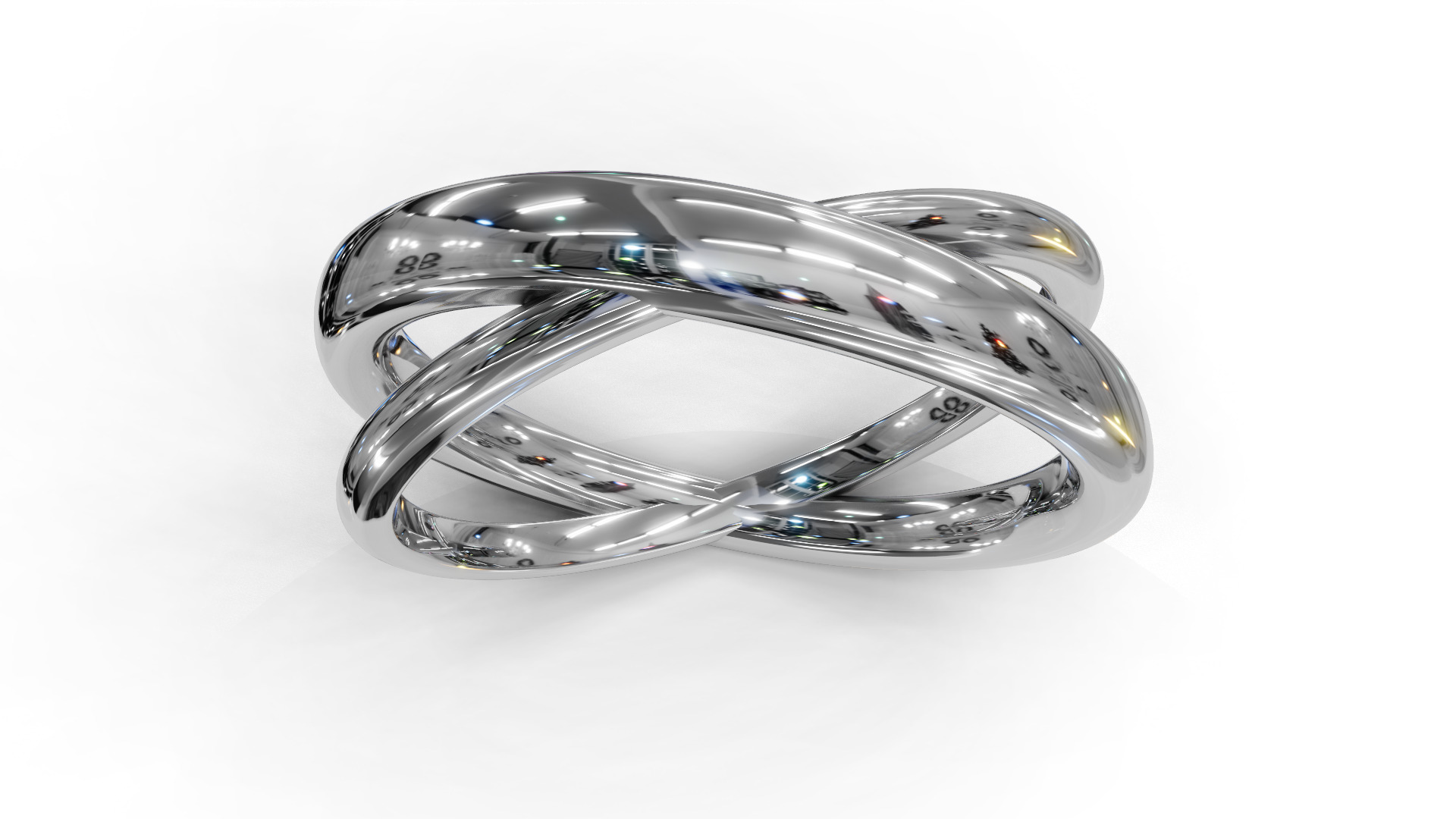 Criss cross ring 1 3D print model_9