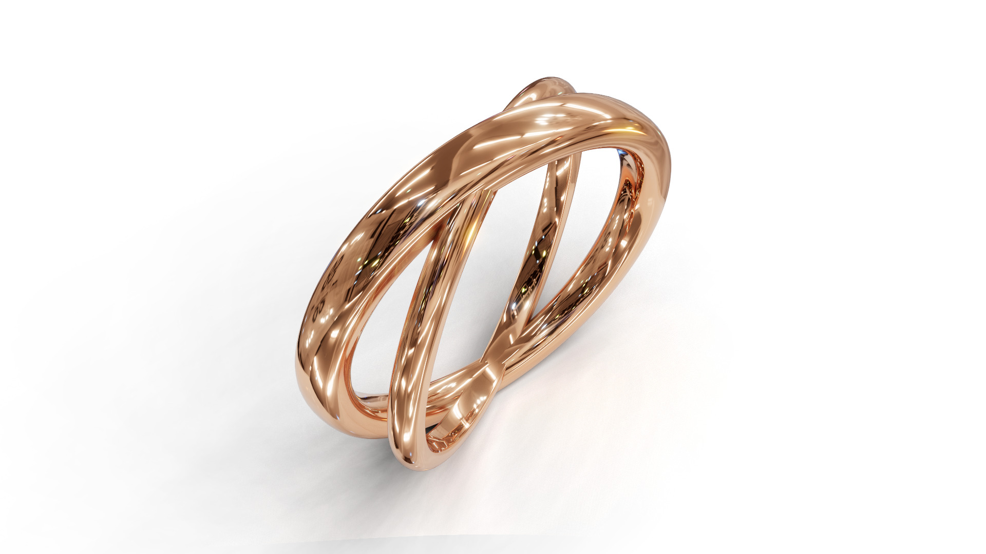 Criss cross ring 1 3D print model_1