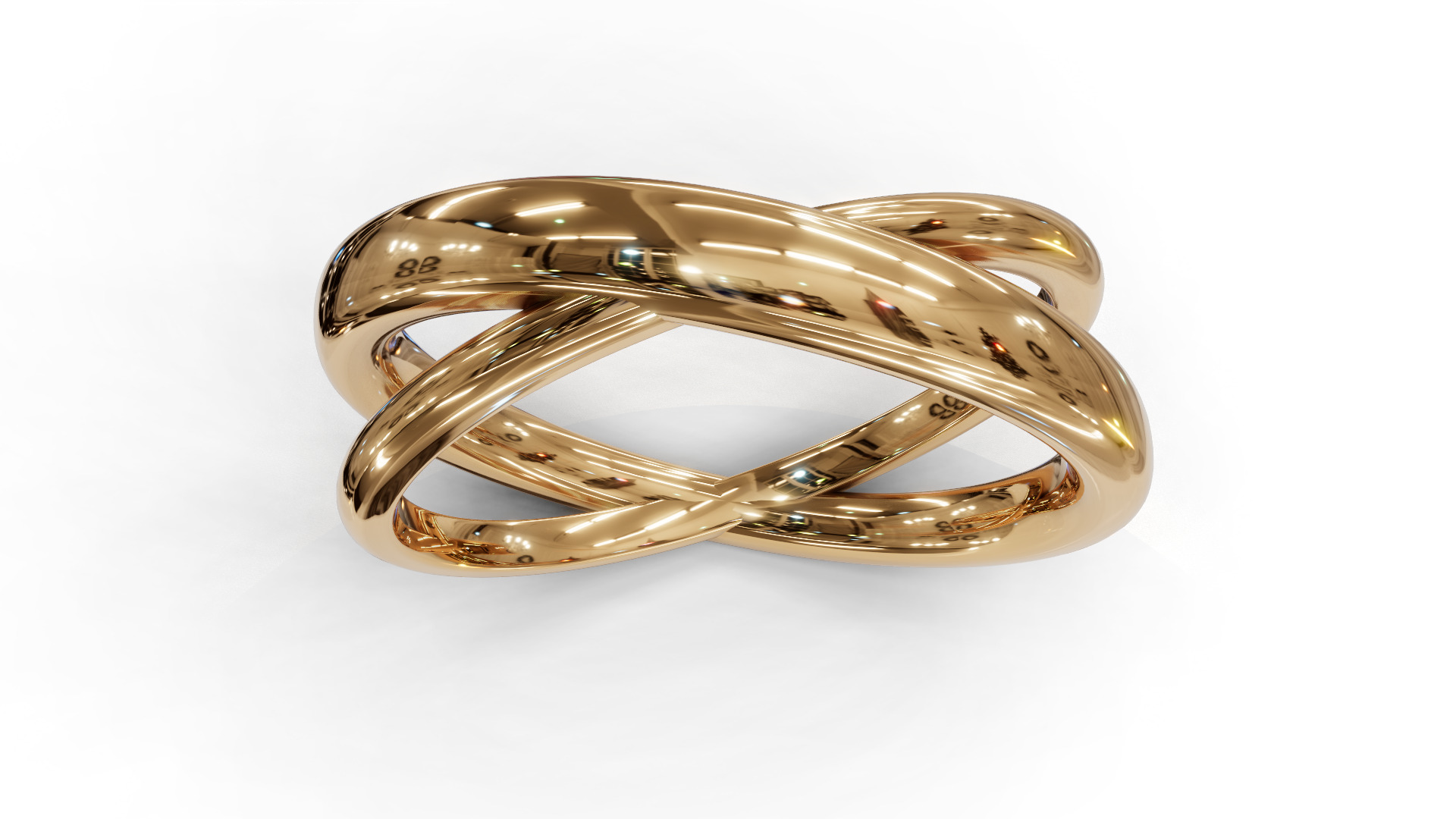 Criss cross ring 1 3D print model_8