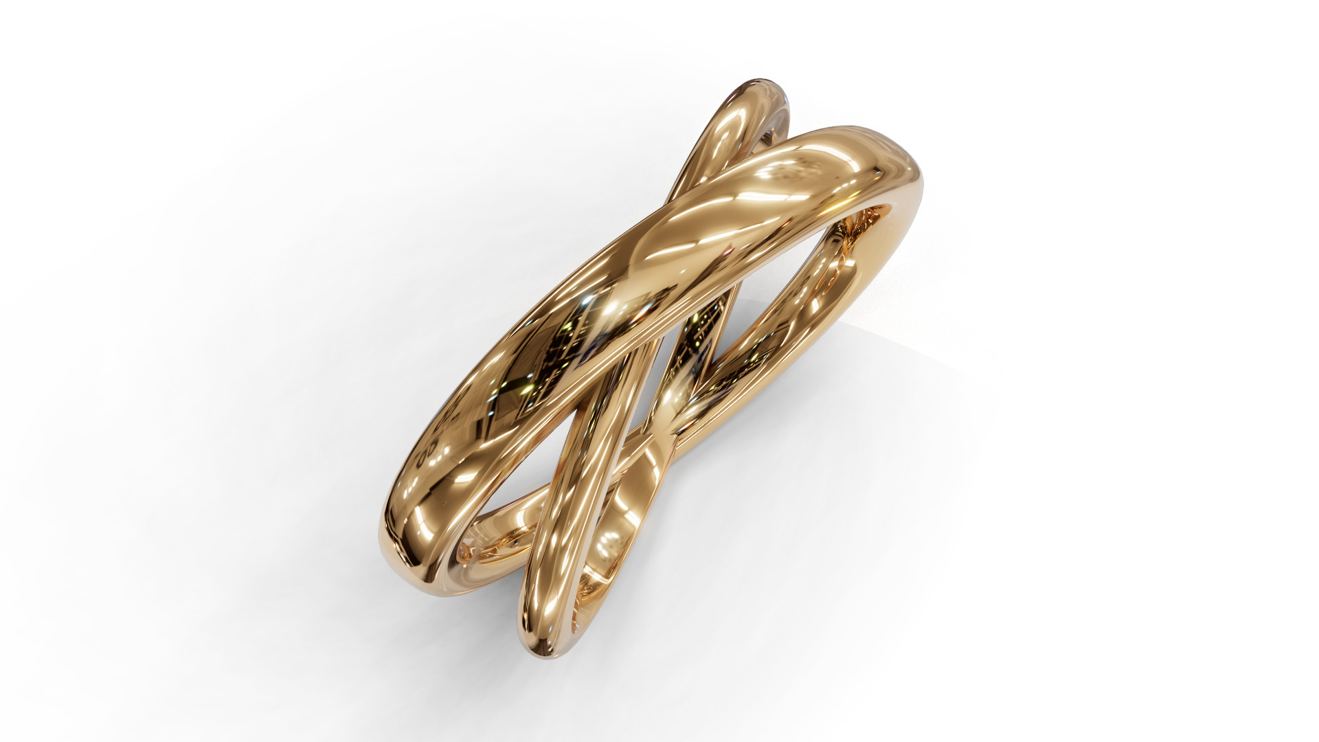Criss cross ring 1 3D print model_7