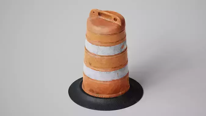 Post Apocalyptic Traffic Barrel