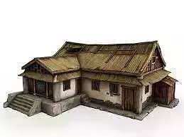 old chinese house 3d model
