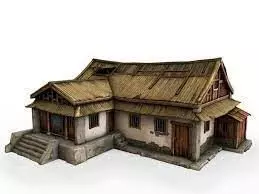 old chinese house 3d model 3D model