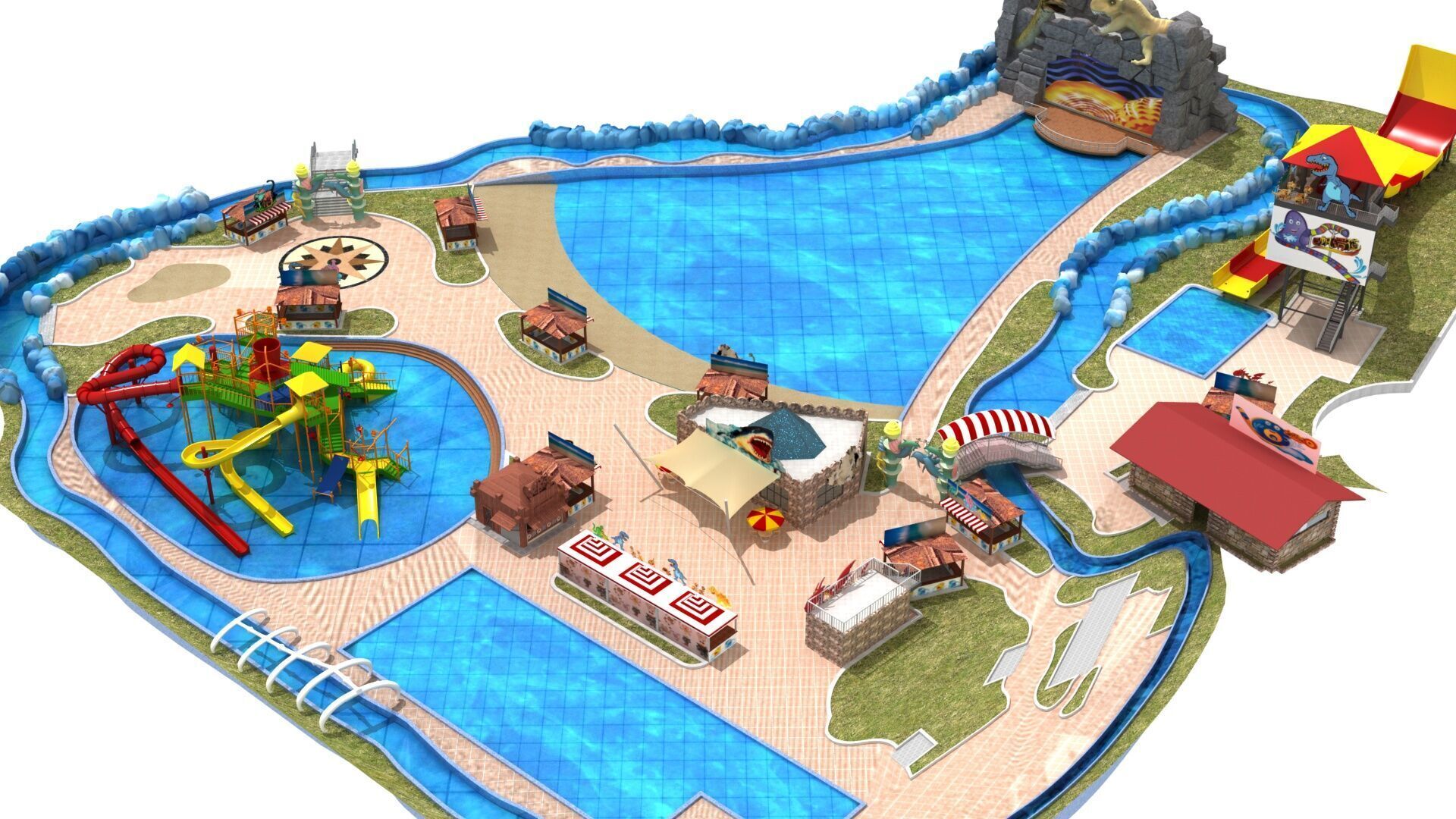 WaterPark 3D model_4