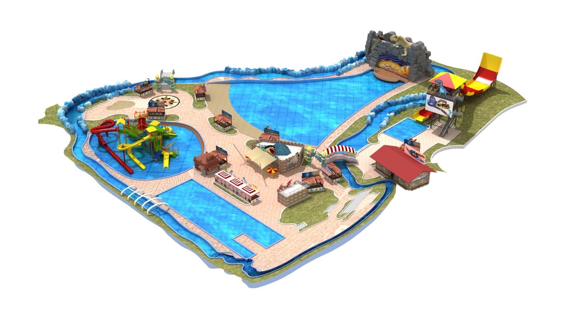 WaterPark 3D model_8