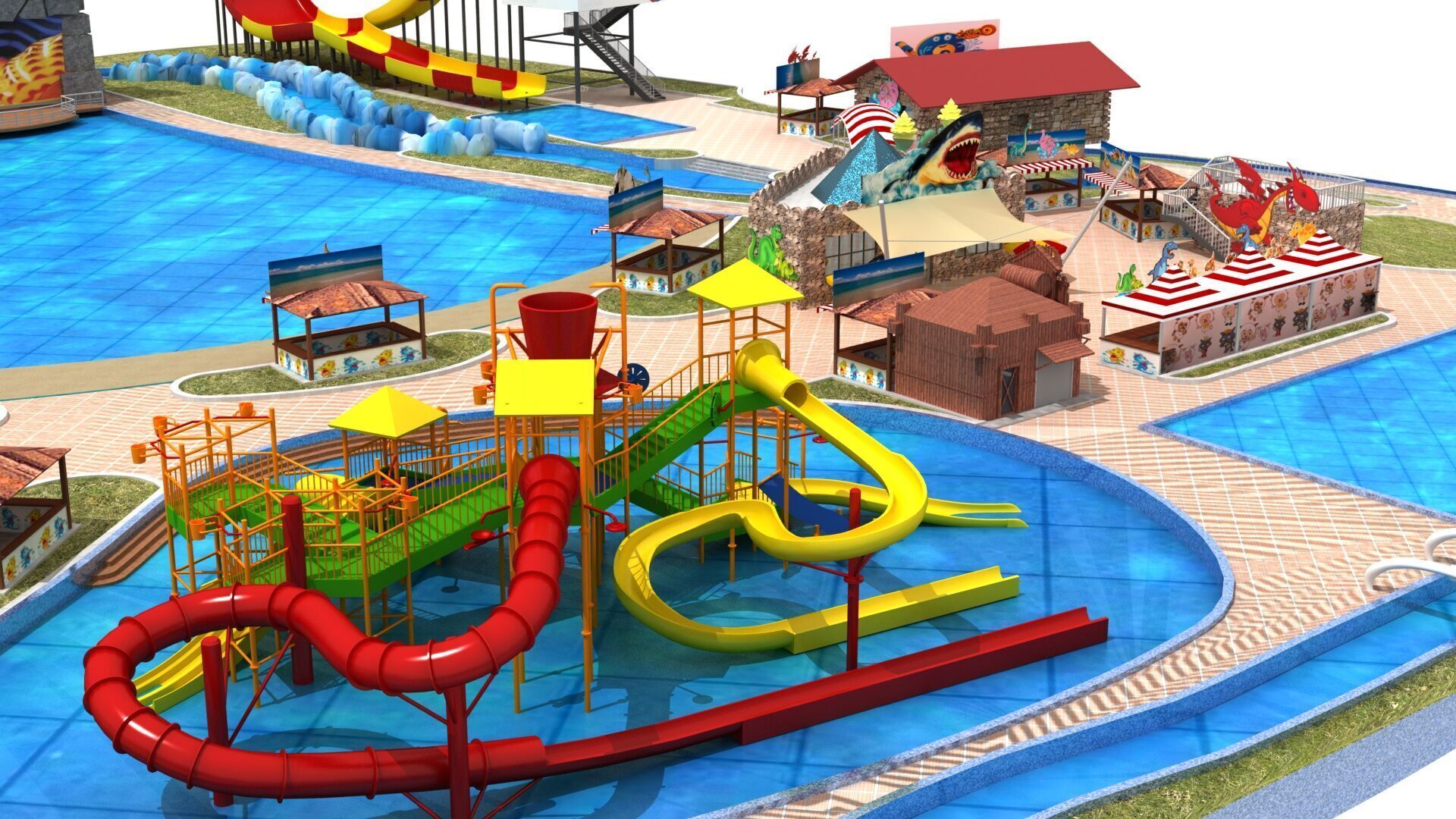 WaterPark 3D model_6