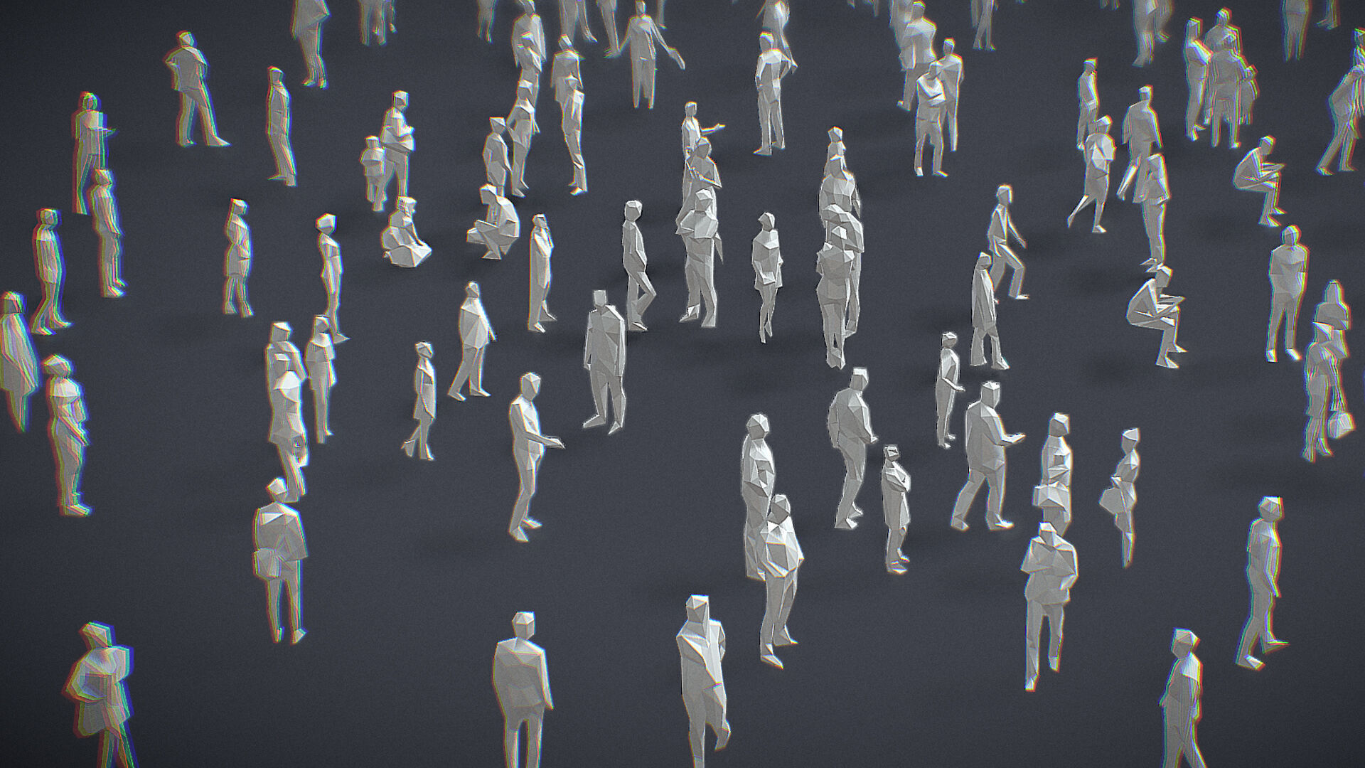 Lowpoly People Collection Low-poly 3D model_6