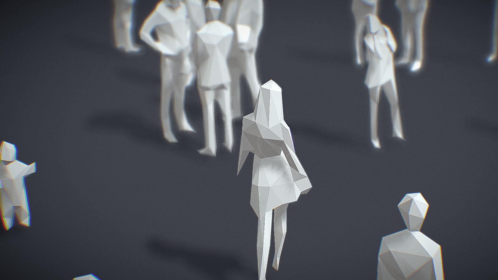 Lowpoly People Collection Low-poly 3D model_8