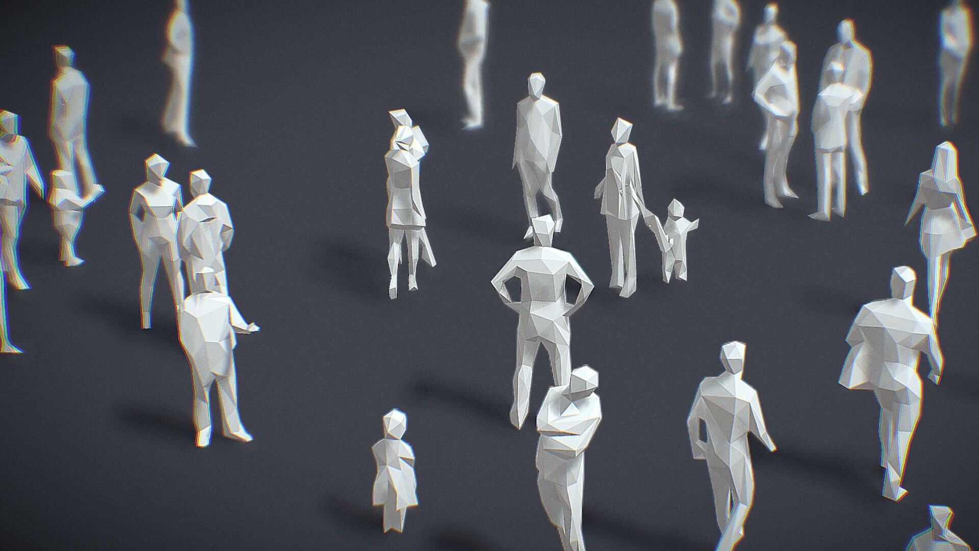 Lowpoly People Collection Low-poly 3D model_7