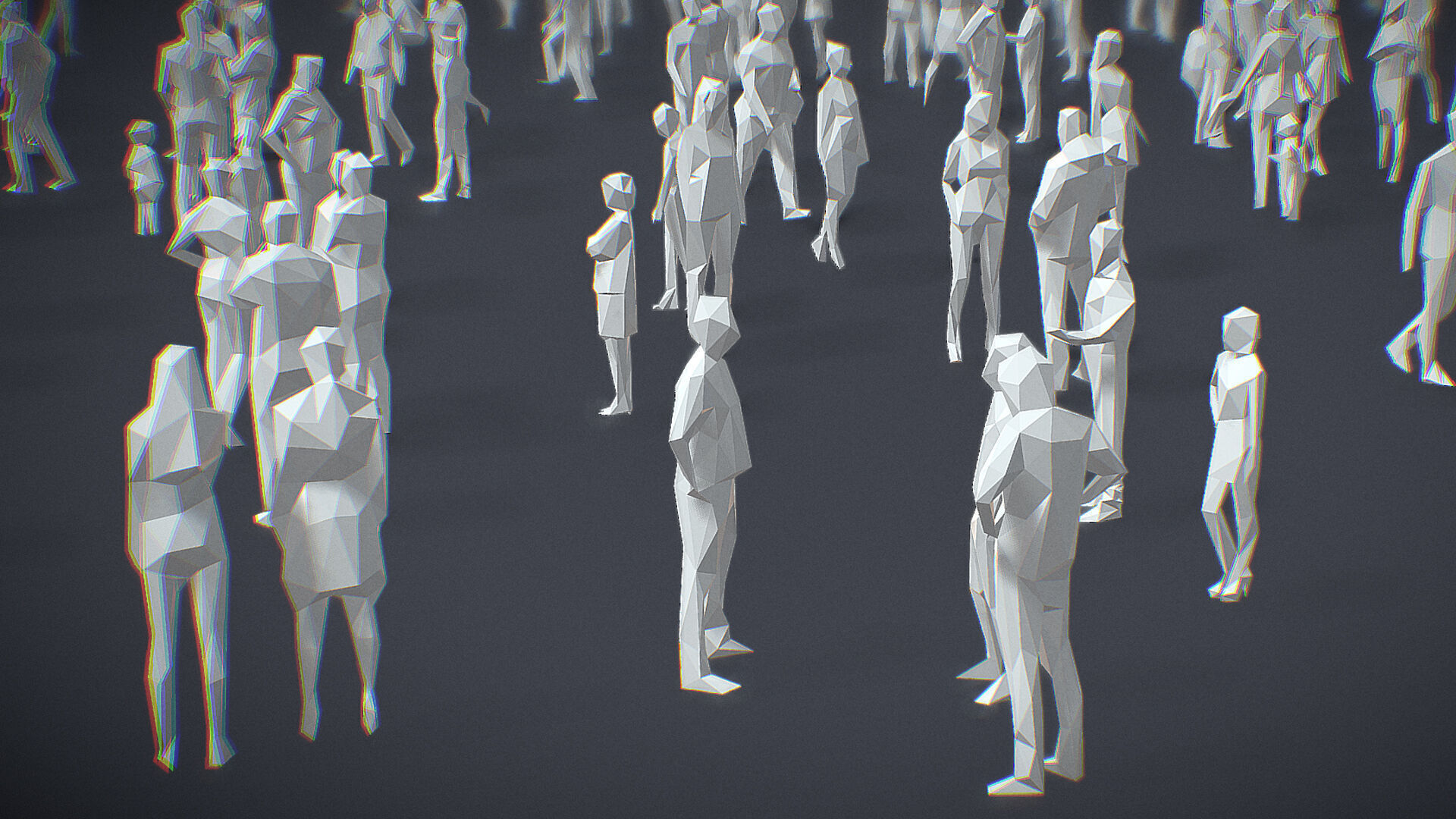 Lowpoly People Collection Low-poly 3D model_3