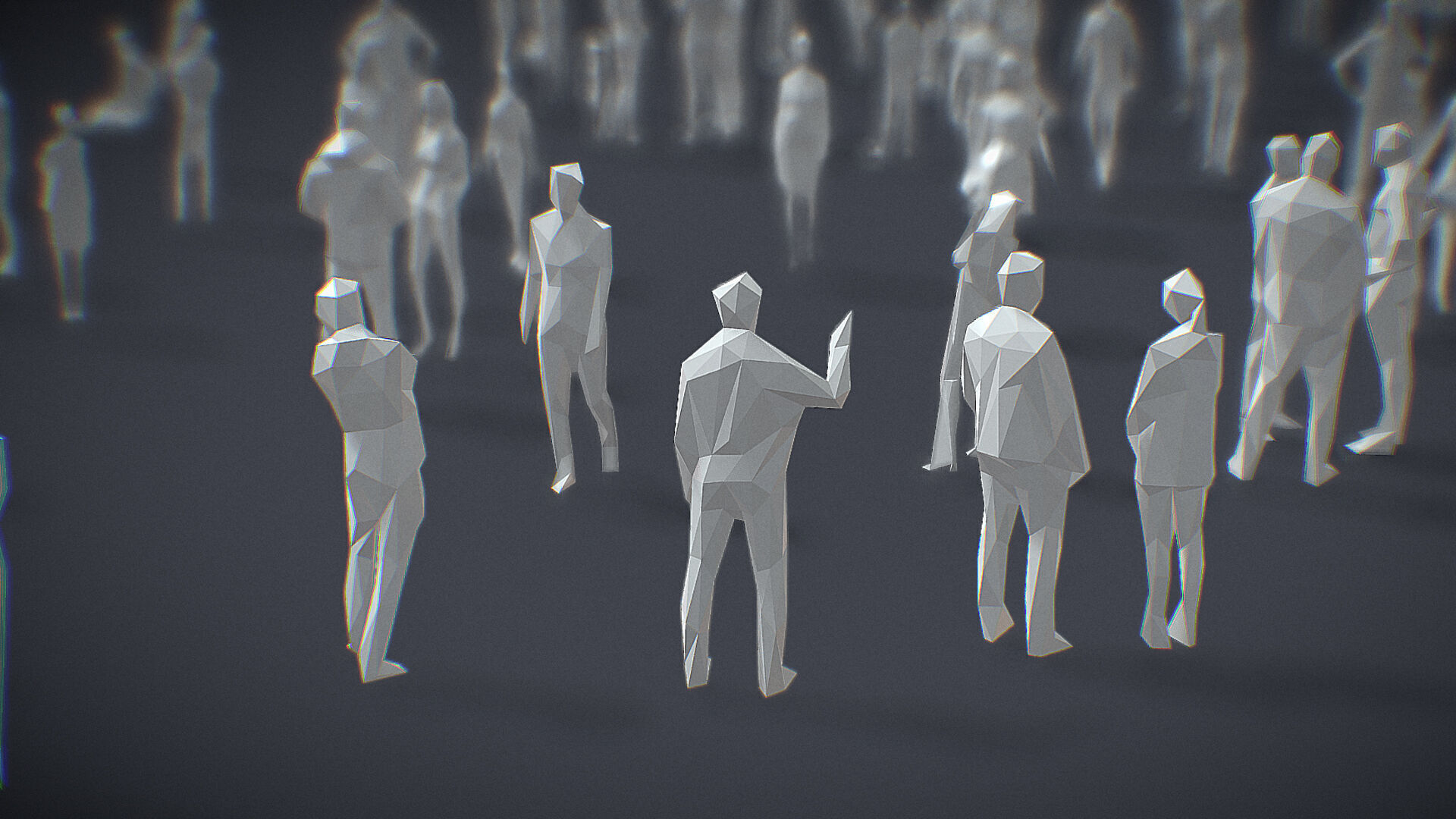 Lowpoly People Collection Low-poly 3D model_4