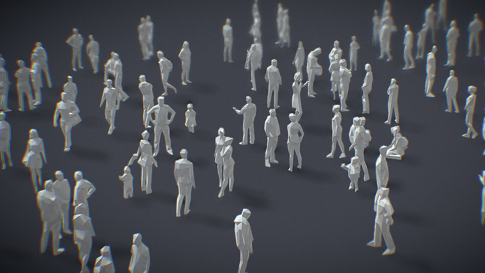 Lowpoly People Collection Low-poly 3D model_5