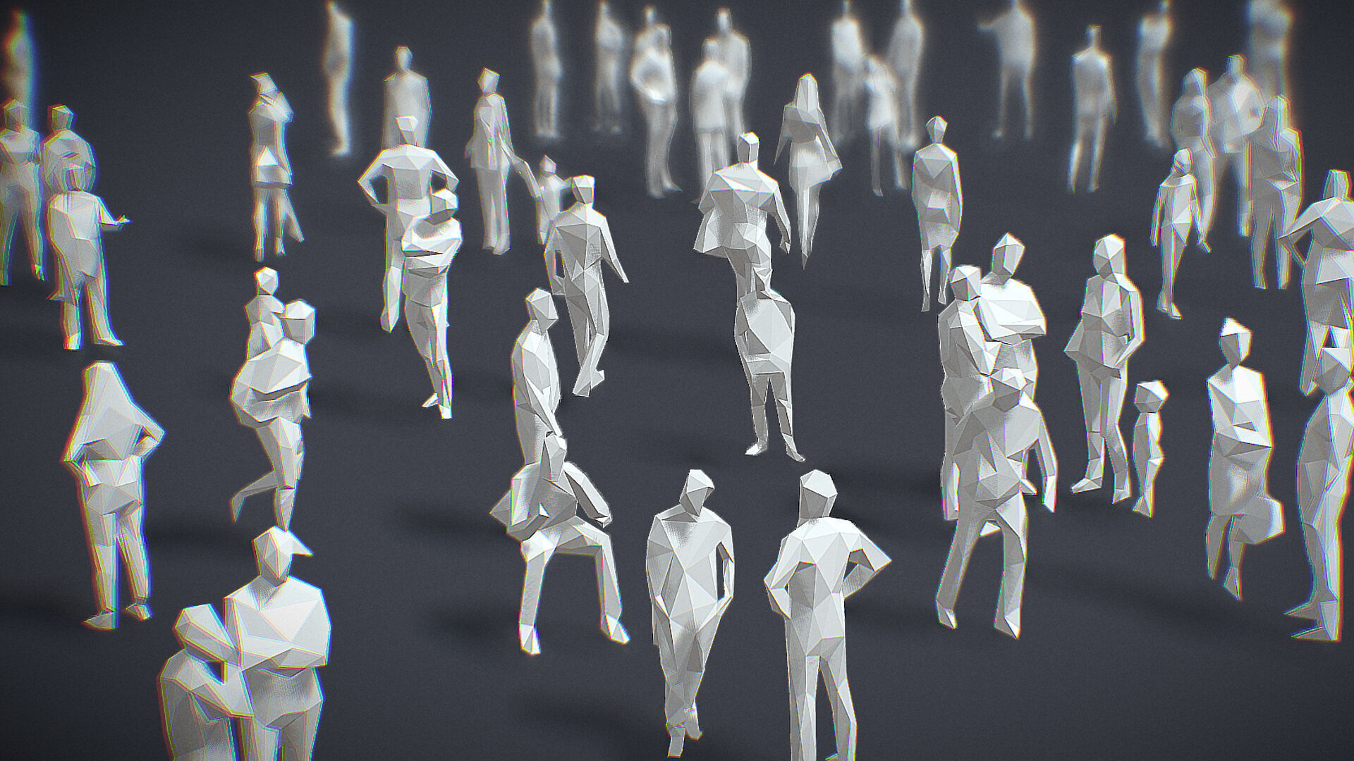 Lowpoly People Collection Low-poly 3D model_2