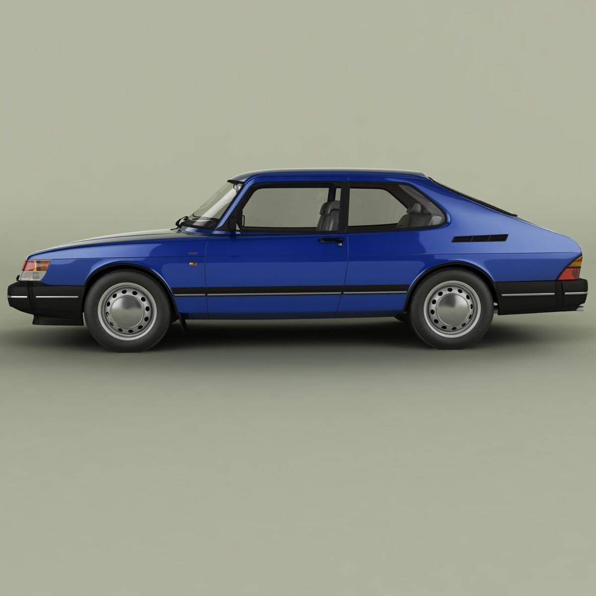 SAAB 900 3D model_1
