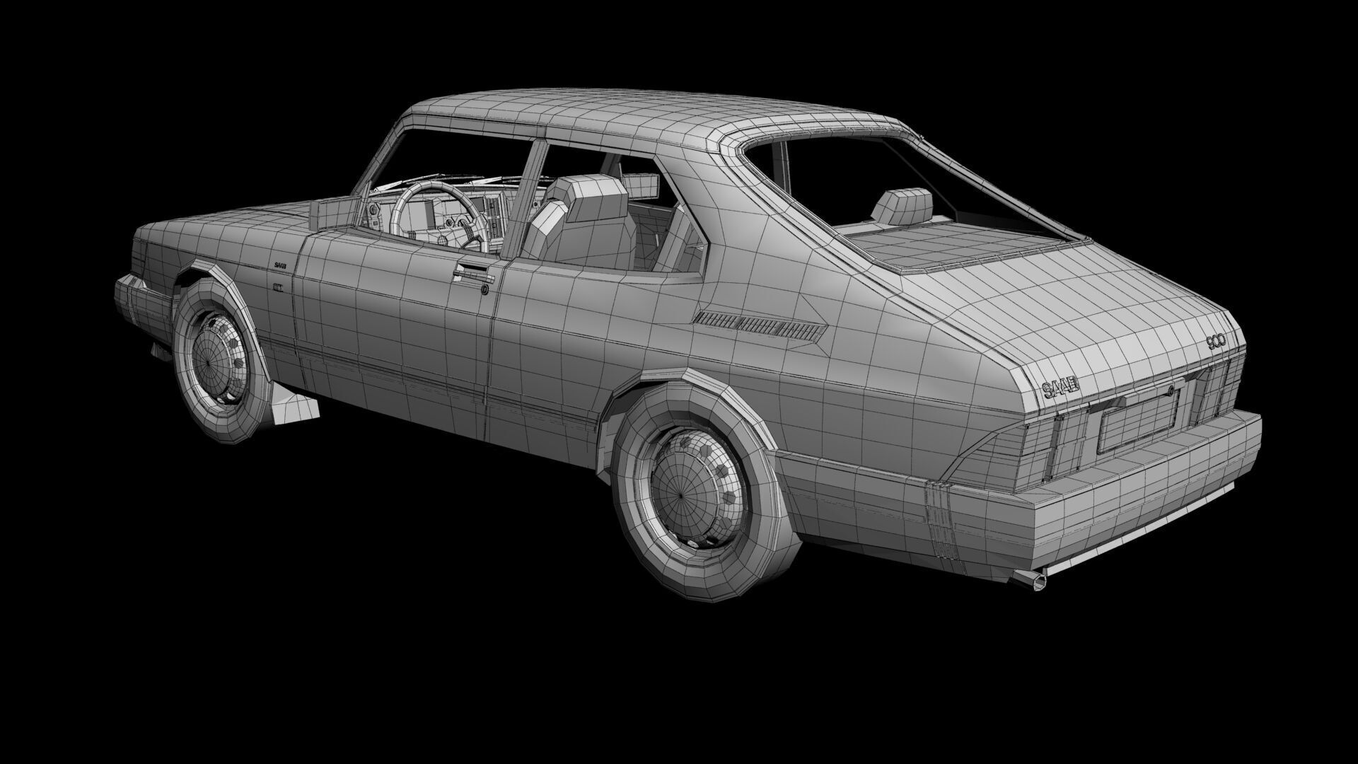 SAAB 900 3D model_15