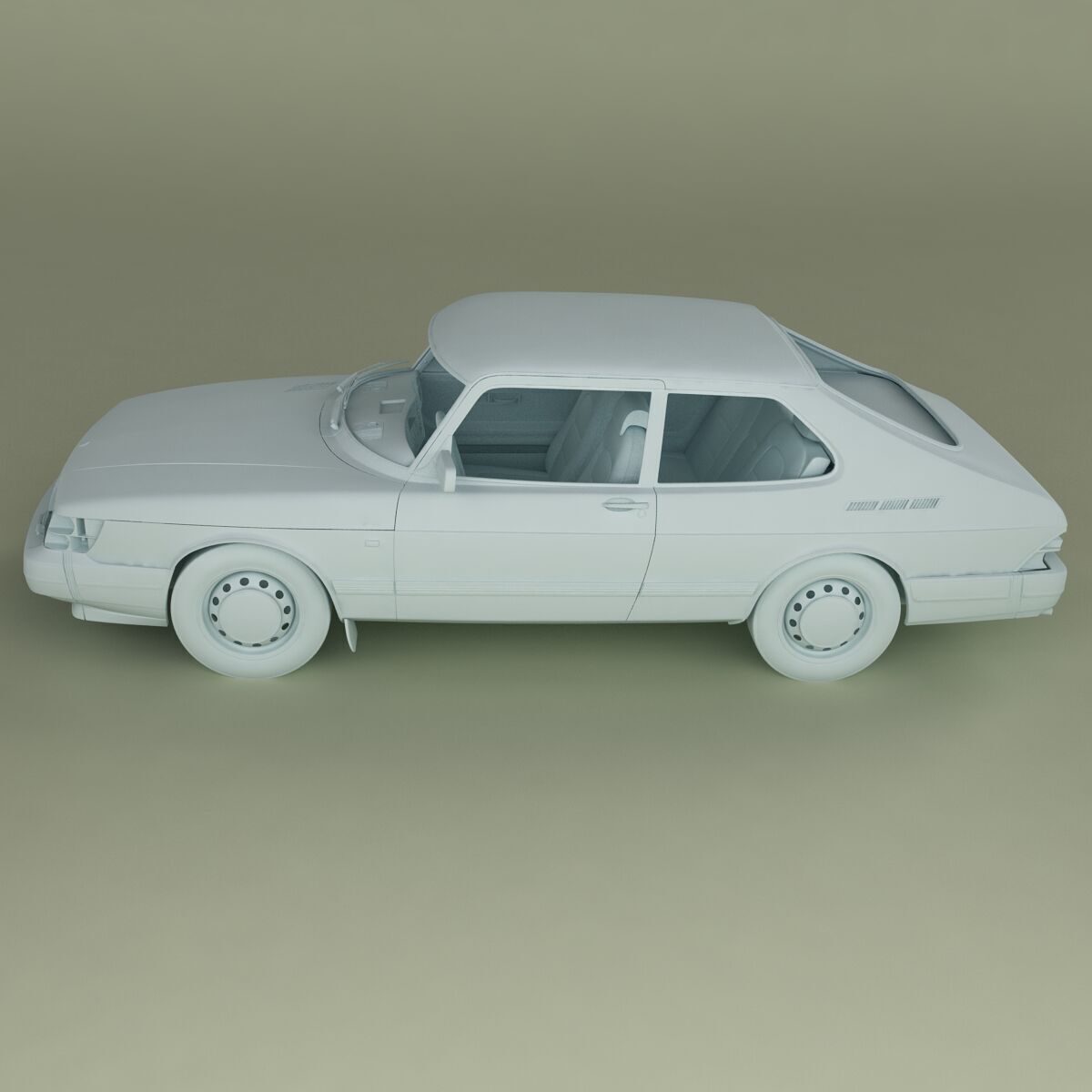SAAB 900 3D model_11