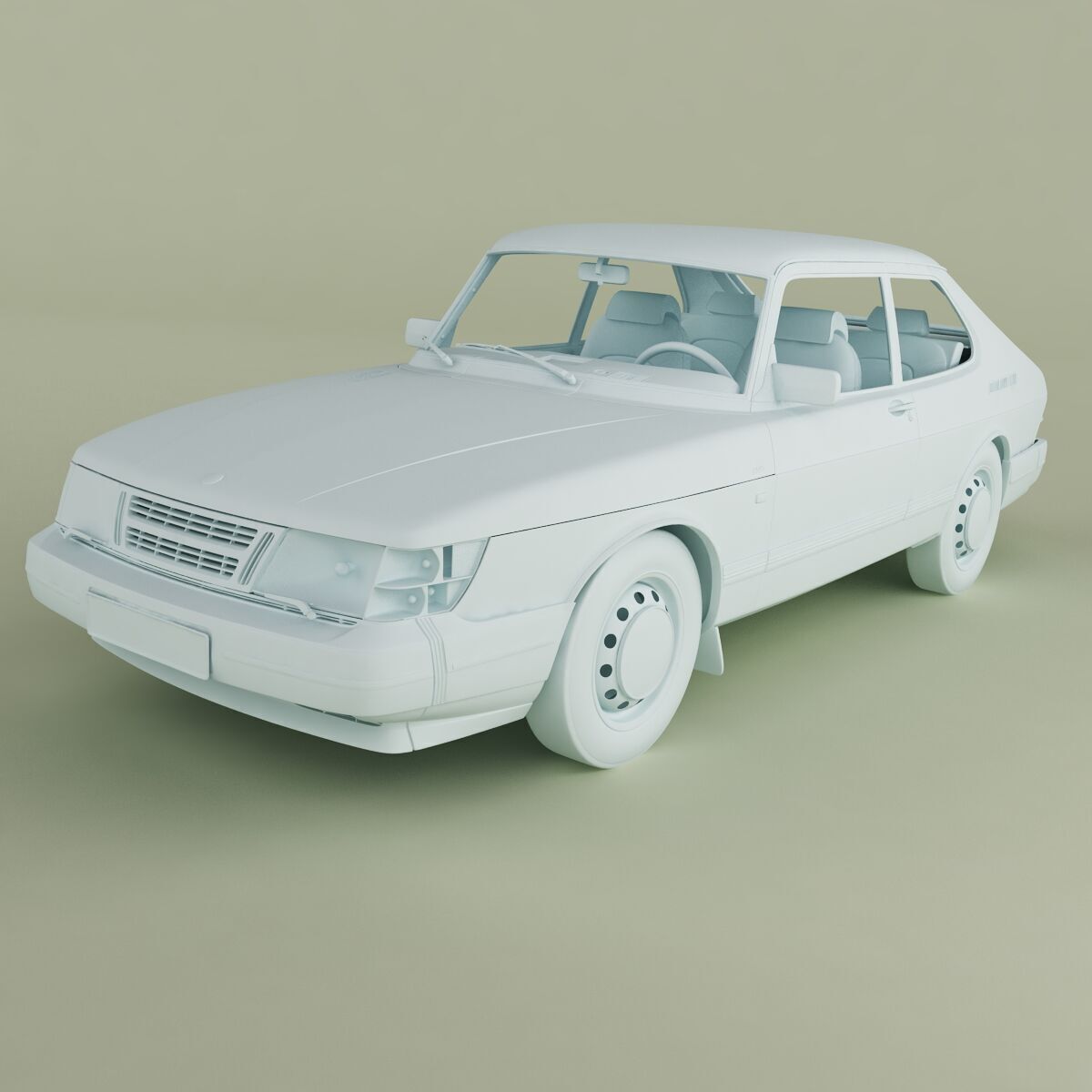 SAAB 900 3D model_10