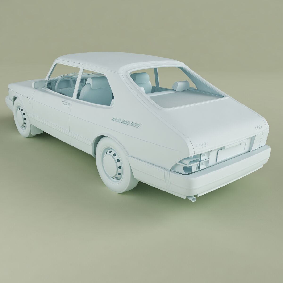 SAAB 900 3D model_12