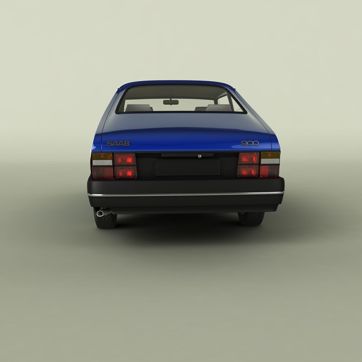 SAAB 900 3D model_3