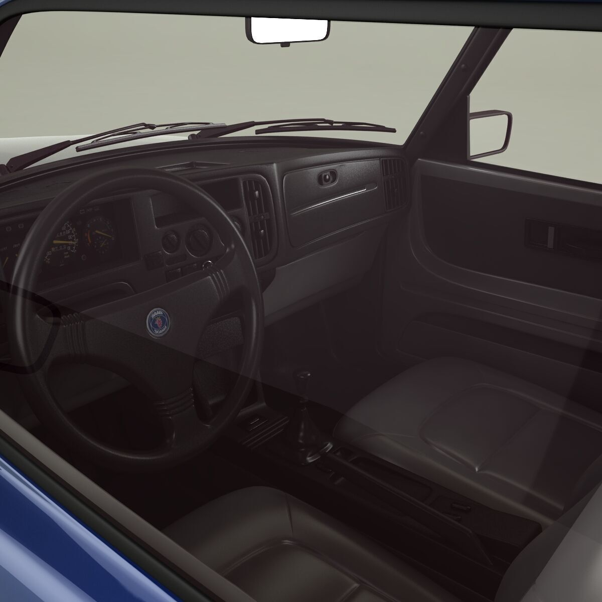SAAB 900 3D model_8