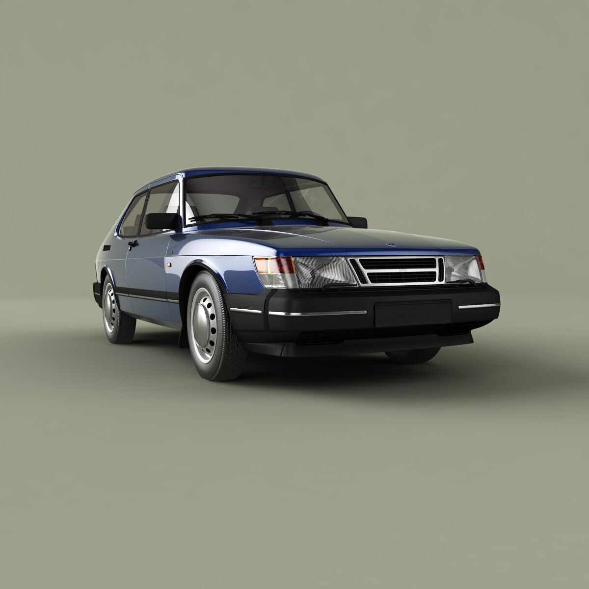 SAAB 900 3D model_9