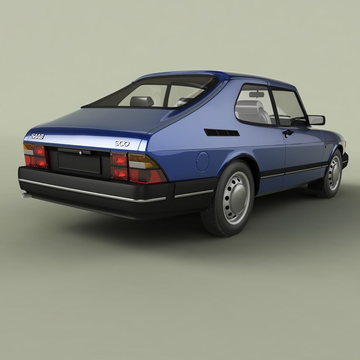 SAAB 900 3D model_2