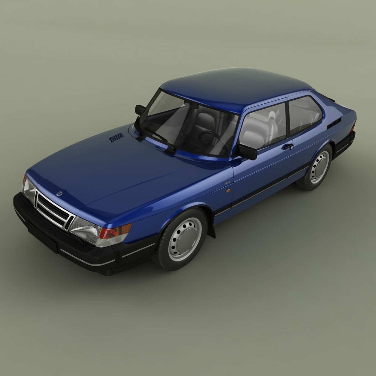 SAAB 900 3D model_5