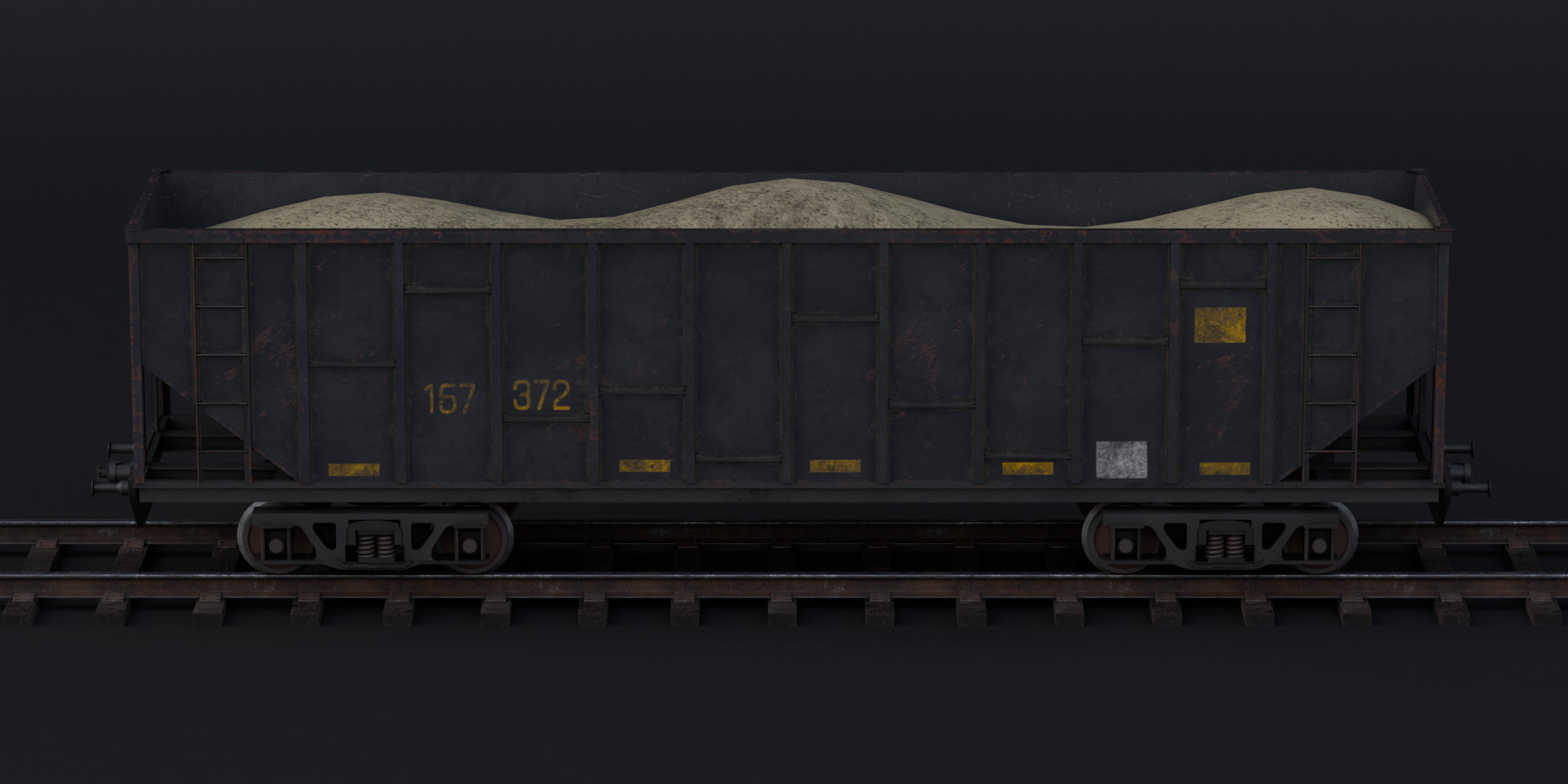 Train Pack Rig Low-poly 3D model_19