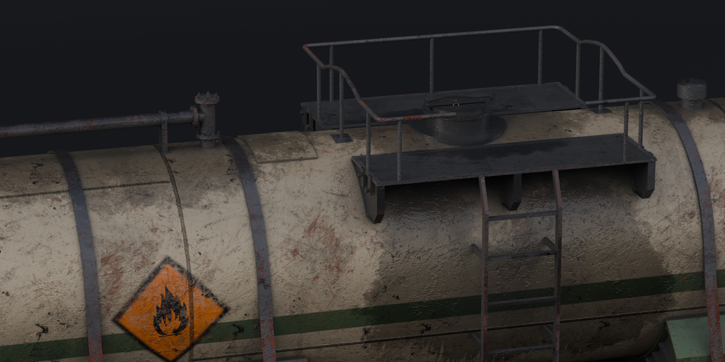 Train Pack Rig Low-poly 3D model_8