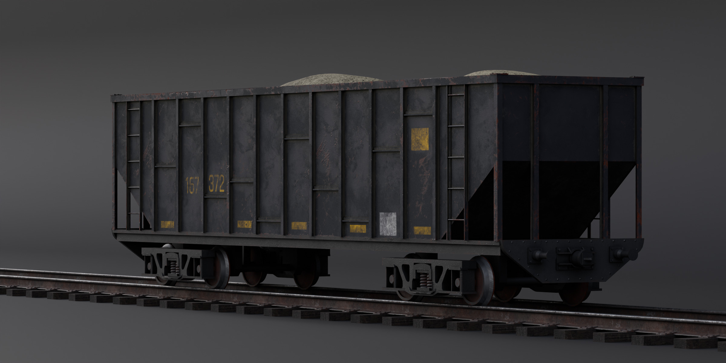 Train Pack Rig Low-poly 3D model_18