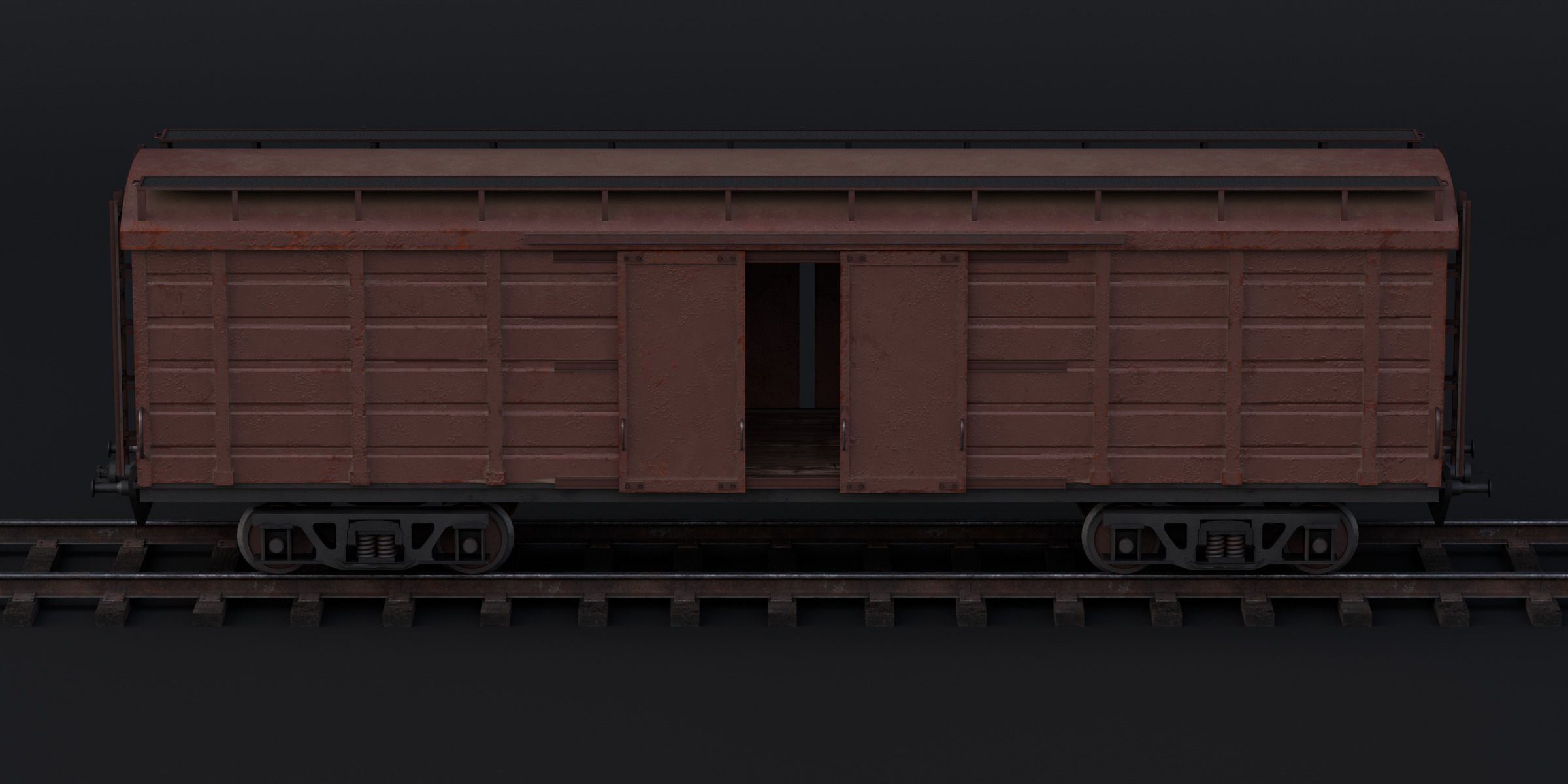 Train Pack Rig Low-poly 3D model_11