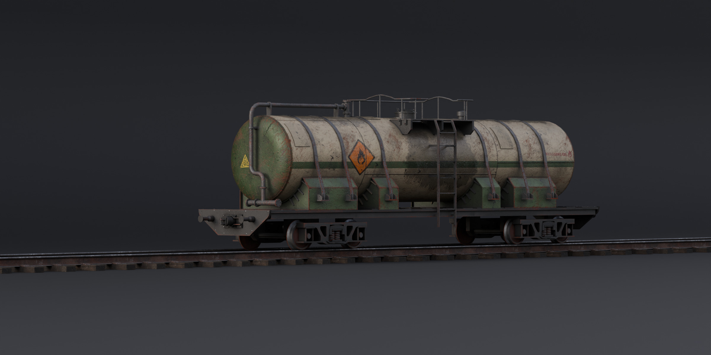 Train Pack Rig Low-poly 3D model_5