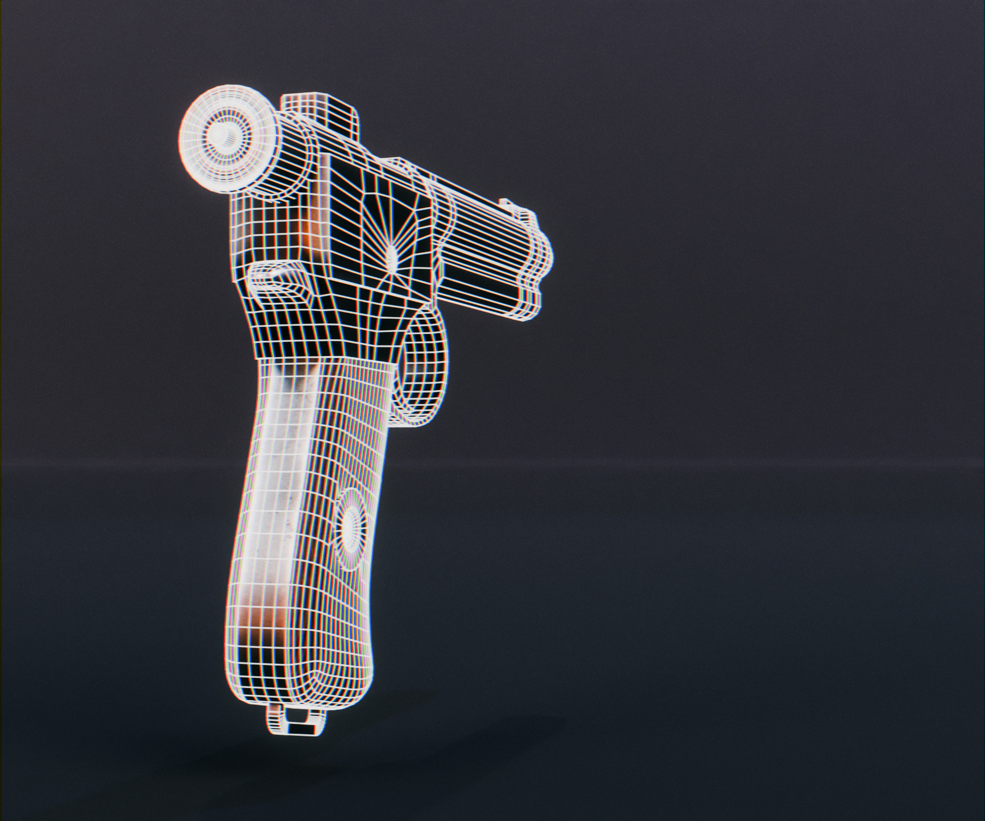 Roth-Steyr M1907 Low-poly 3D model_15