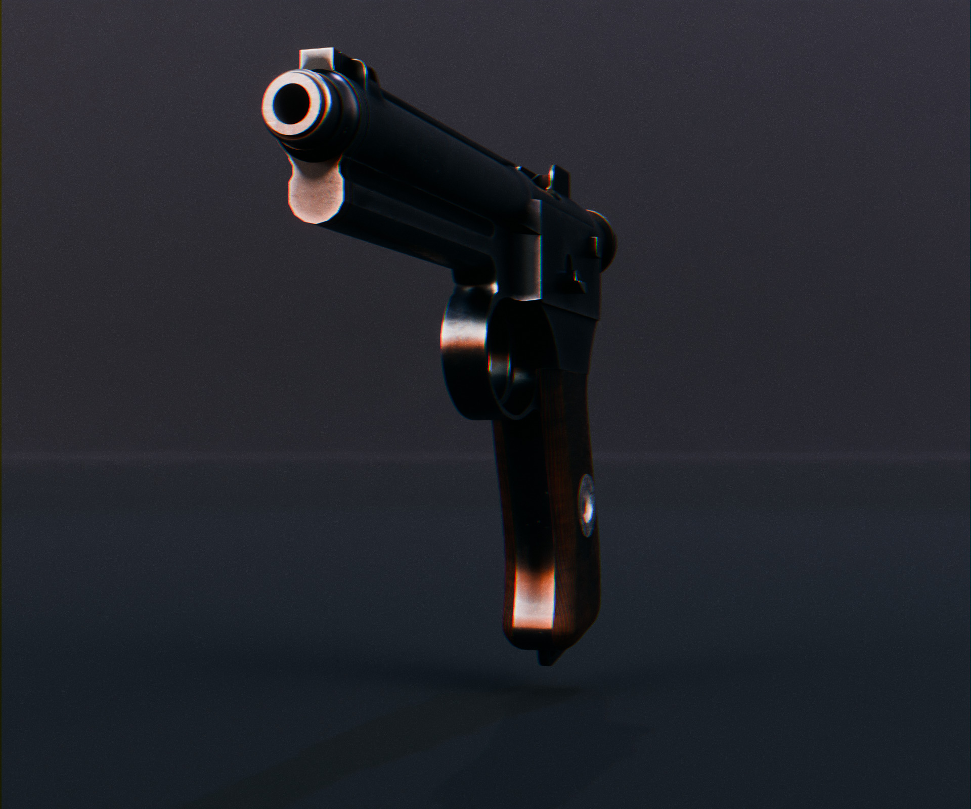 Roth-Steyr M1907 Low-poly 3D model_7