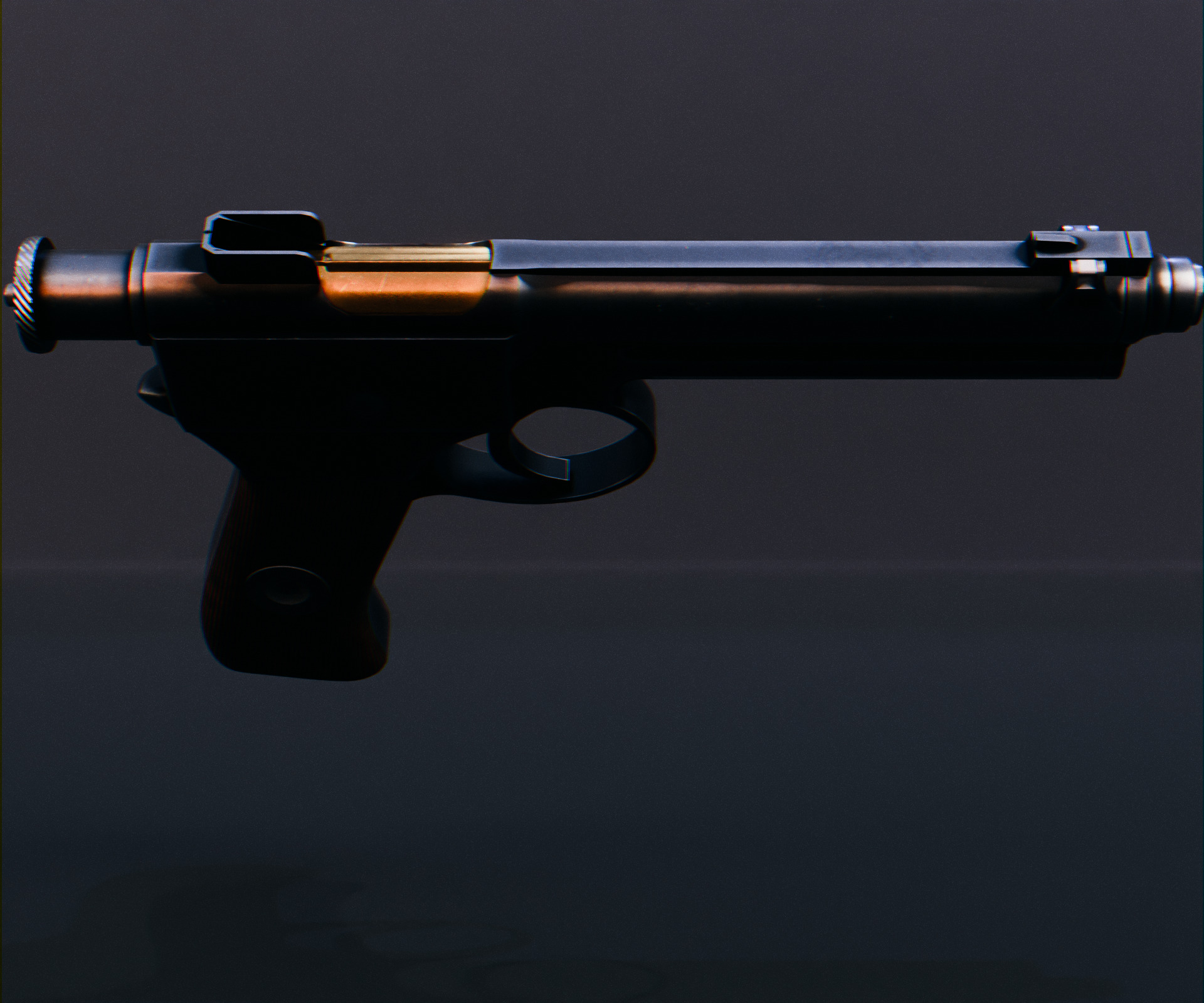 Roth-Steyr M1907 Low-poly 3D model_10