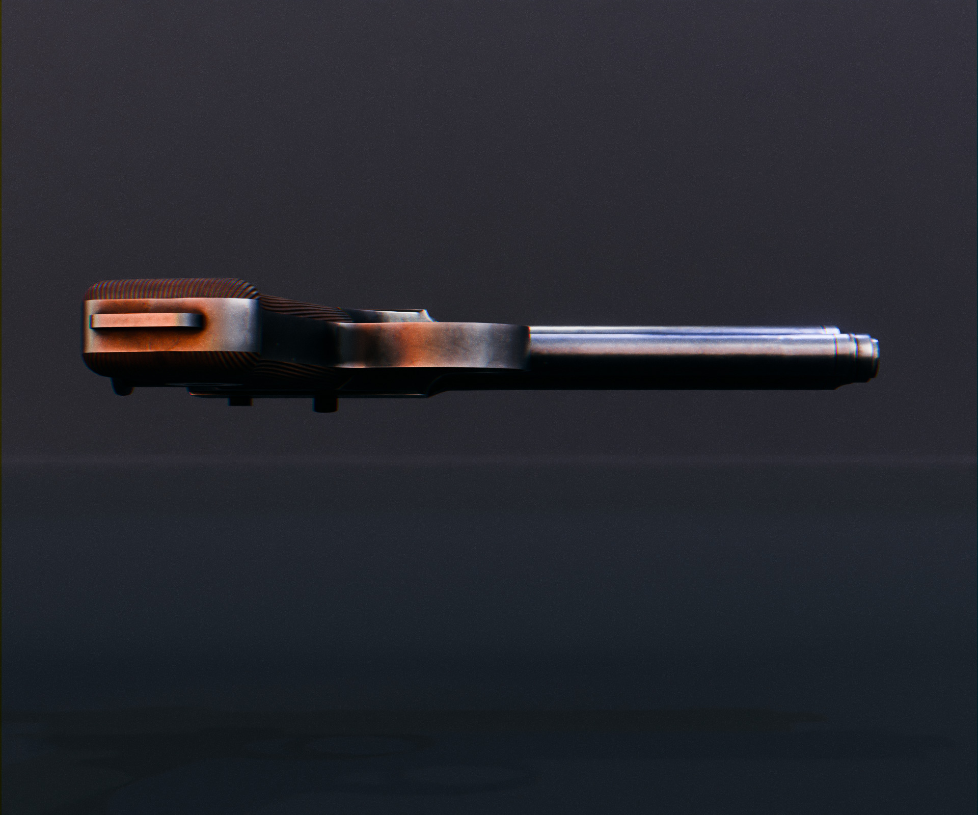 Roth-Steyr M1907 Low-poly 3D model_12