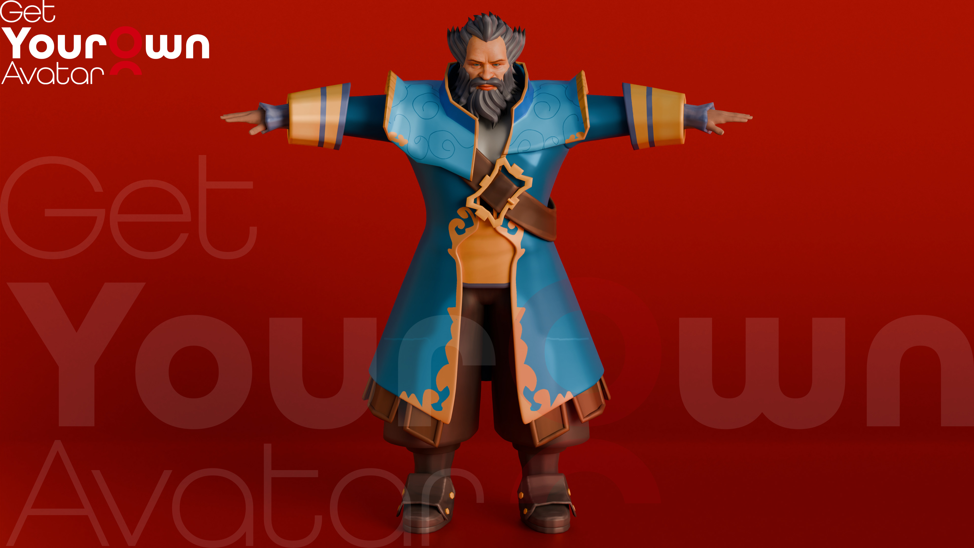 Knight Valor Rigged 3D Armored Warrior for SFM Low-poly 3D model_1