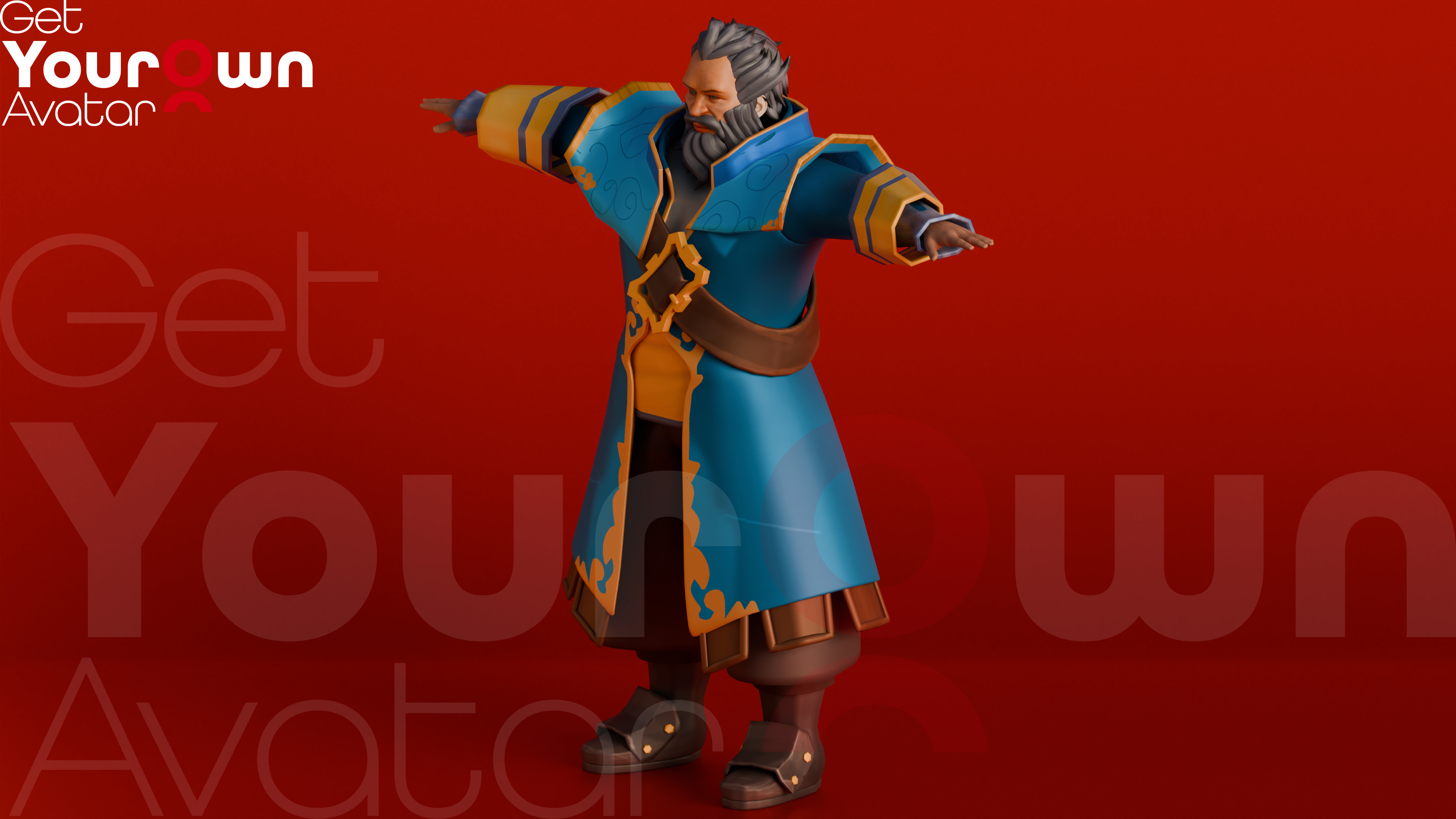 Knight Valor Rigged 3D Armored Warrior for SFM Low-poly 3D model_2