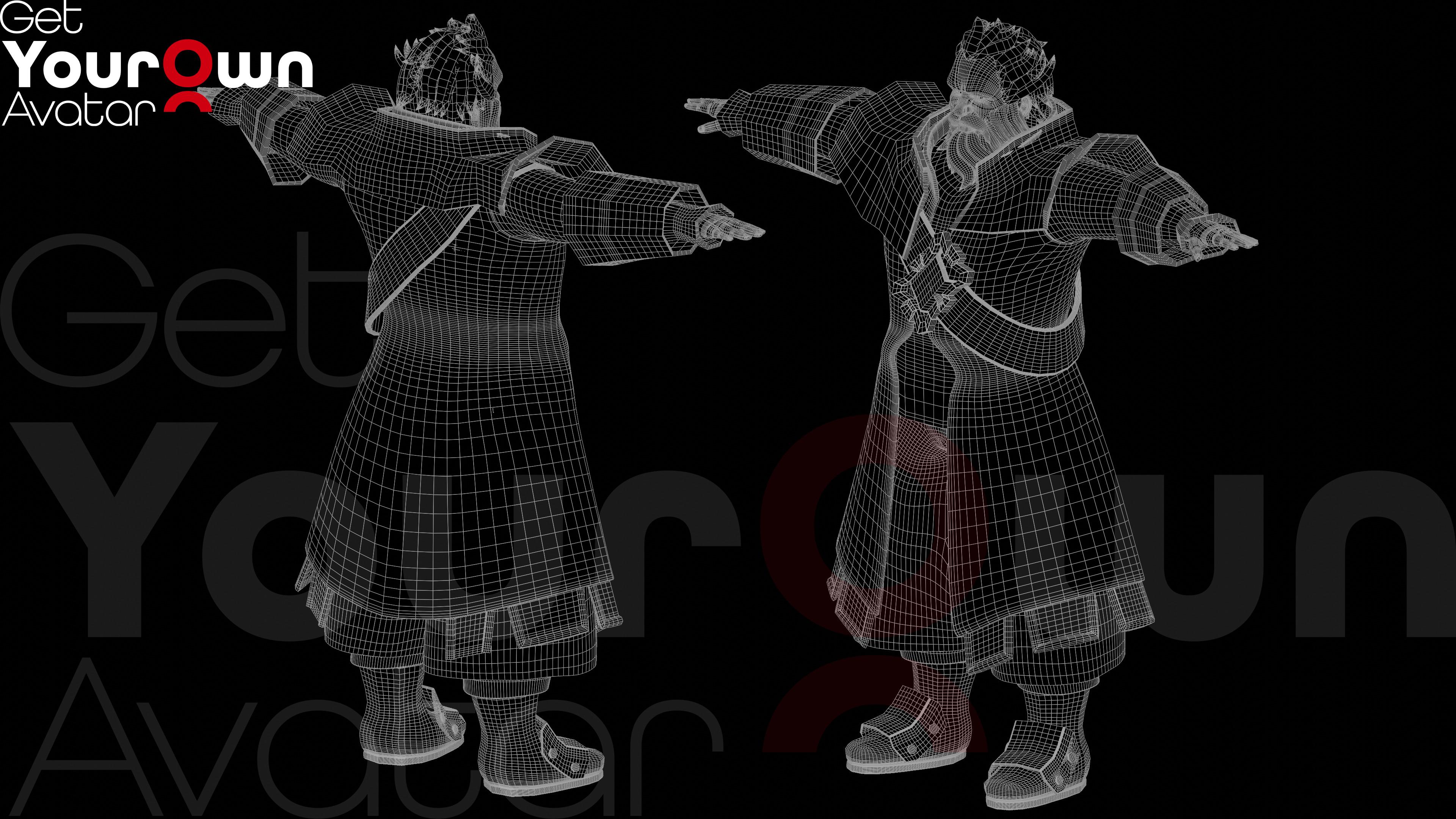 Knight Valor Rigged 3D Armored Warrior for SFM Low-poly 3D model_5