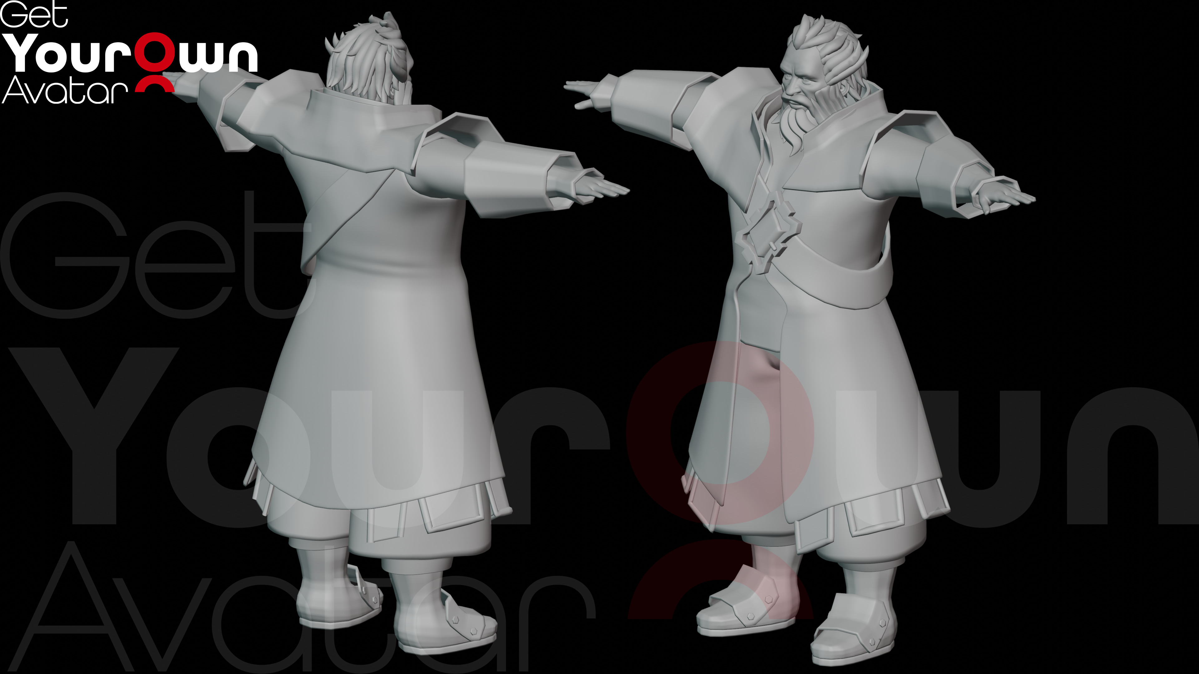 Knight Valor Rigged 3D Armored Warrior for SFM Low-poly 3D model_4