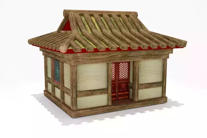 old chinese house 3d model