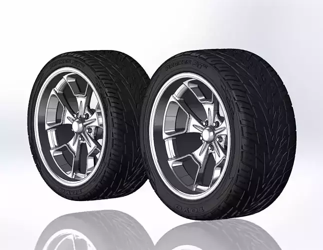 Set of custom wheels Billet Reaper 20inch for scale model