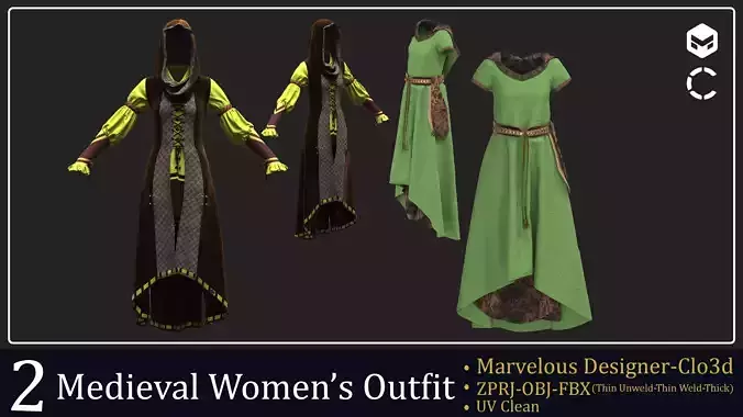 Medieval women outfit